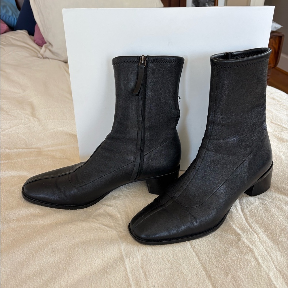 Quince Italian leather sock boot